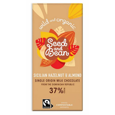 Seed & Bean Sicilian Hazelnut & Almond Milk Chocolate Bar