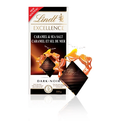 Lindt Excellence Caramel & Sea Salt Dark Chocolate Bar
