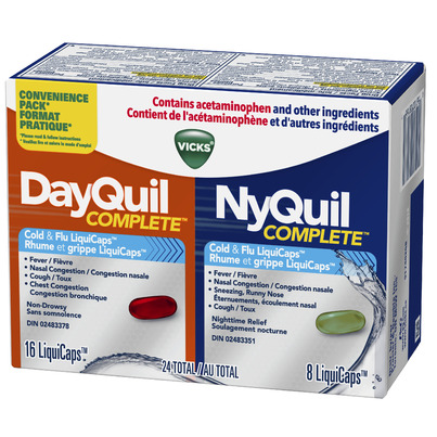 Vicks DayQuil And NyQuil COMPLETE Cough, Cold And Flu Relief
