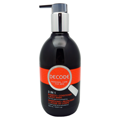 DECODE 3-in-1 Shampoo, Body Wash & Conditioner