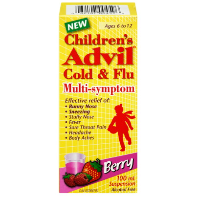 Advil Children's Cold & Flu Multi-Symptom Suspension Berry