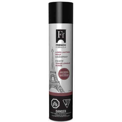 French Formula Long Lasting Hold Unscented Hairspray