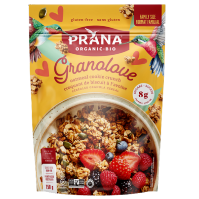 PRANA Granolove Granola Cereal Oatmeal Cookie Crunch
