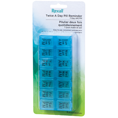 Rexall Twice A Day Pill Reminder