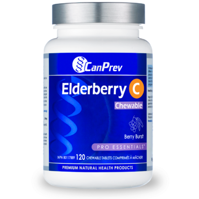 CanPrev Elderberry C Chewable Berry Burst
