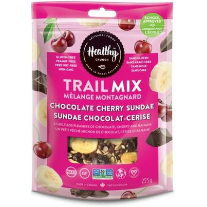 Healthy Crunch Trail Mix Chocolate Cherry Sundae