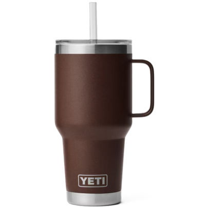 YETI Rambler Straw Mug Wetlands Brown