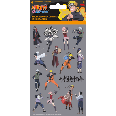 Trends Naruto 4 Sheet Stickers