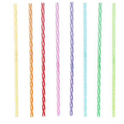 Kikkerland Rainbow Reusable Straws