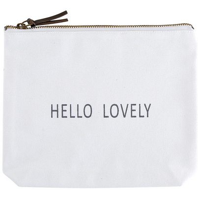 Bella Sleep + Spa Canvas Pouch Hello Lovely