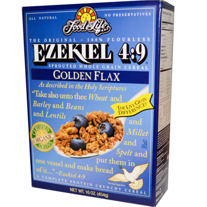 Food For Life Ezekiel 4:9 Sprouted Crunchy Cereal Golden Flax
