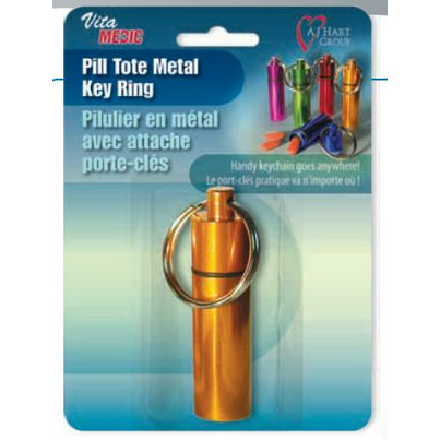 Card Health Care Metal Key Ring Pill Tote