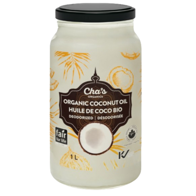 Cha's Organics Deodorized Coconut Oil
