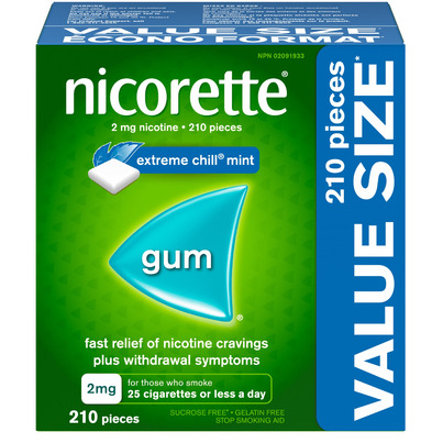 Nicorette Nicotine Gum Chill Mint 2mg