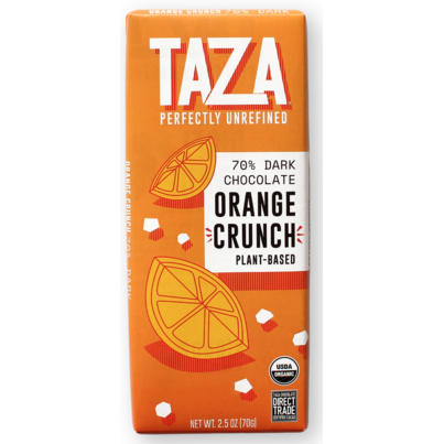 Taza Chocolate 70% Dark Orange Crunch