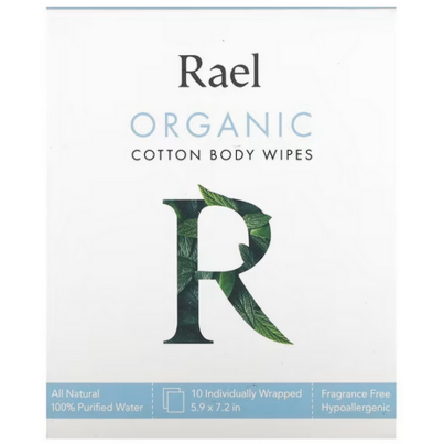 Rael Organic Cotton Body Wipes