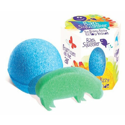 Loot Toy Co. Bath Squigglers Bath Bomb With Toy Blue