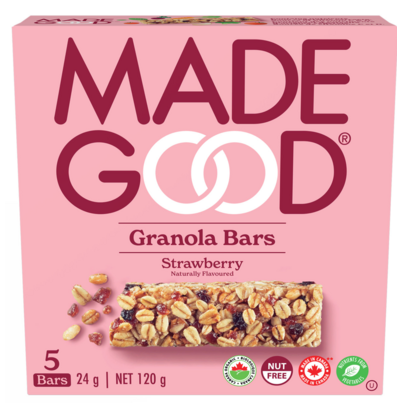 MadeGood Strawberry Granola Organic Bars