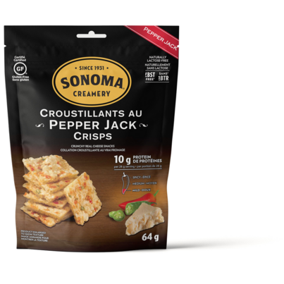Sonoma Creamery Pepper Jack Crisps Cheese Snacks
