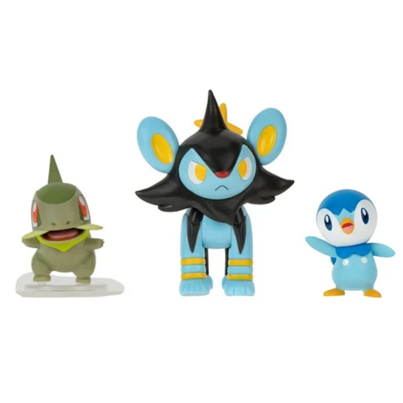 Pokemon Battle Figure Set Axew, Luxio And Piplup