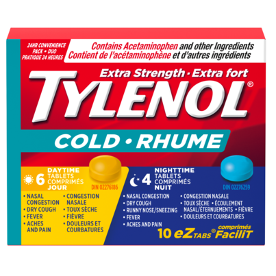 Tylenol Cold Extra Strength Day + Night EZ Tabs