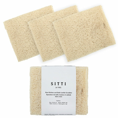 Sitti Soap Raw Kitchen and Bath Natural Loofah Scrubber