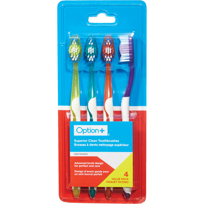 Option+ Superior Clean Toothbrushes Soft