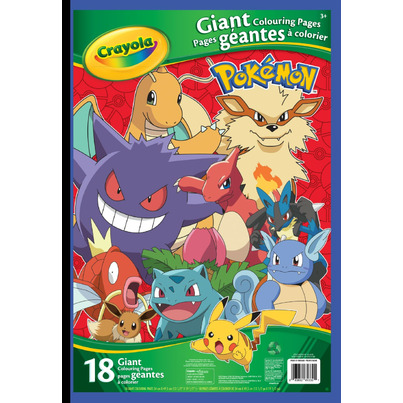 Crayola Giant Colouring Pages Pokemon