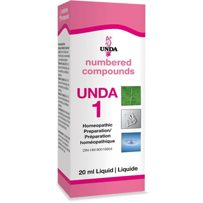 UNDA Numbered Compounds UNDA 1 Homeopathic Preparation