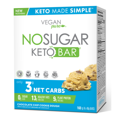 No Sugar Company Keto Bars Chocolate Chip Cookie Dough