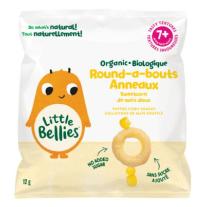 Little Bellies Baby Bellies Organic Sweetcorn Round-a-bouts Puffs