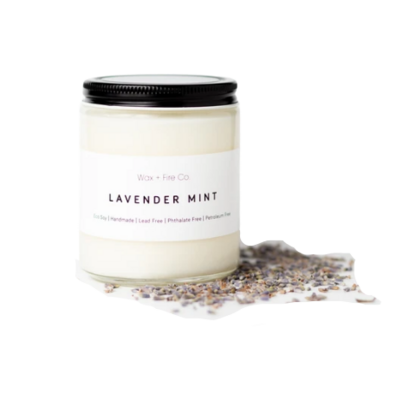 Wax + Fire Soy Candle Lavender Mint