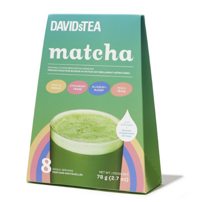 DAVIDsTEA Matcha Single Serves Variety Pack Fruity