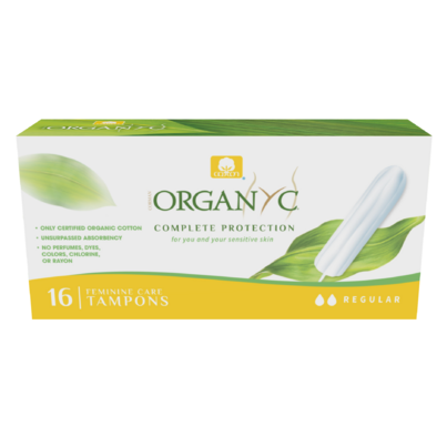 Organ(y)c 100% Organic Cotton Applicator Free Tampons
