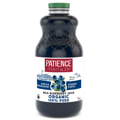 Patience Fruit & Co. Organic Juice Pure Wild Blueberry
