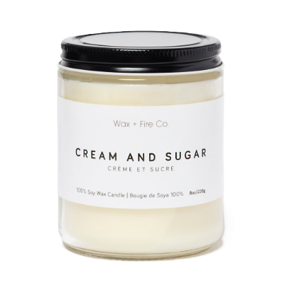 Wax + Fire Soy Candle Cream And Sugar