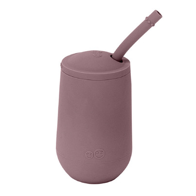 Ezpz Happy Cup And Straw System Mauve