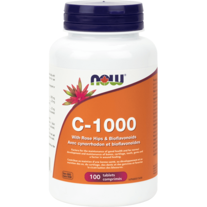 NOW Foods Vitamin C-1000 With Rosehip & Bioflavanoids 1000 Mg