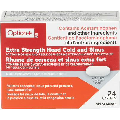Option+ Extra Strength Head Cold And Sinus