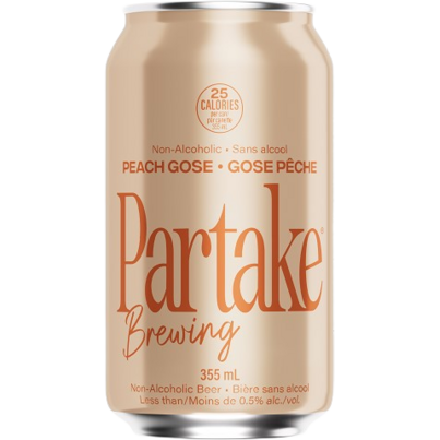 Partake Brewing Non-Alcoholic Peach Gose Craft Beer