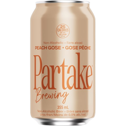 Partake Brewing Non-Alcoholic Beer Peach Gose