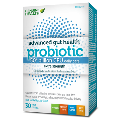 Genuine Health Advanced Gut Health Probiotic 50 Billion CFUs