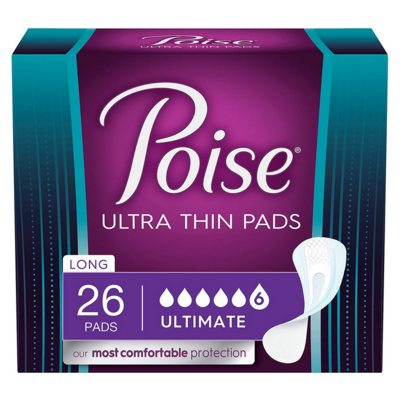 Poise Ultra Thin Incontinence Ultimate Absorbency Bladder Control Pads