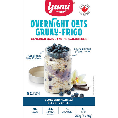 Yumi Organics Overnight Oats Blueberry Vanilla