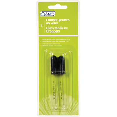 Option+ Glass Medicine Droppers 1mL