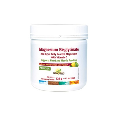 New Roots Herbal Magnesium Bisglycinate 200mg With Vitamin C