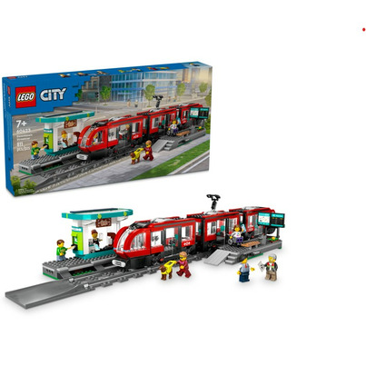 LEGO City Downtown Streetcar And Station Toy Train Set