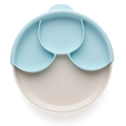 Miniware Healthy Meal Plate Vanilla And Aqua