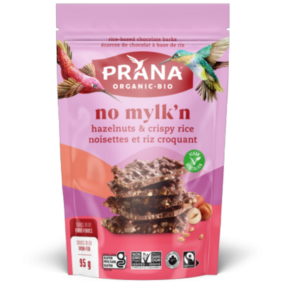PRANA No Mylk'n Chocolate Bark With Hazelnuts & Crispy Rice