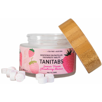 TANIT Toothpaste Tablets Jar Strawberry